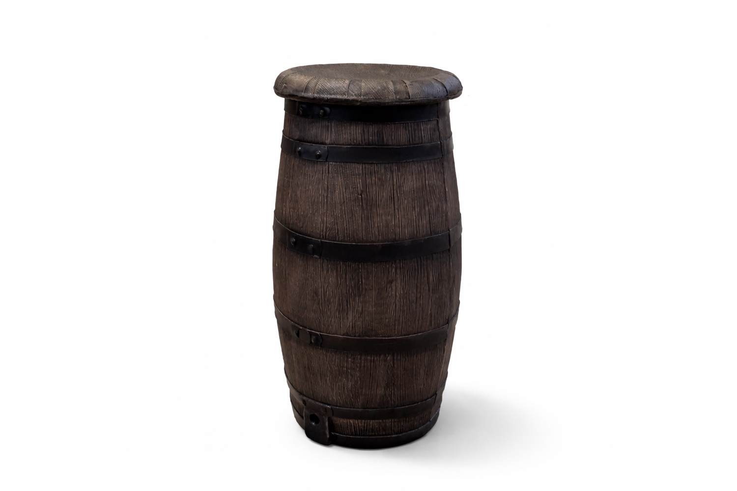Kunststof barrel barkruk – | Houtlook & onderhoudsvrij kunststof