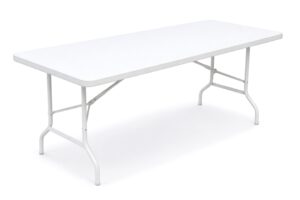 witte klaptafel uit 1 geheel van kunststof