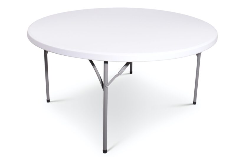 Klaptafel rond 150cm | Lichtgrijs