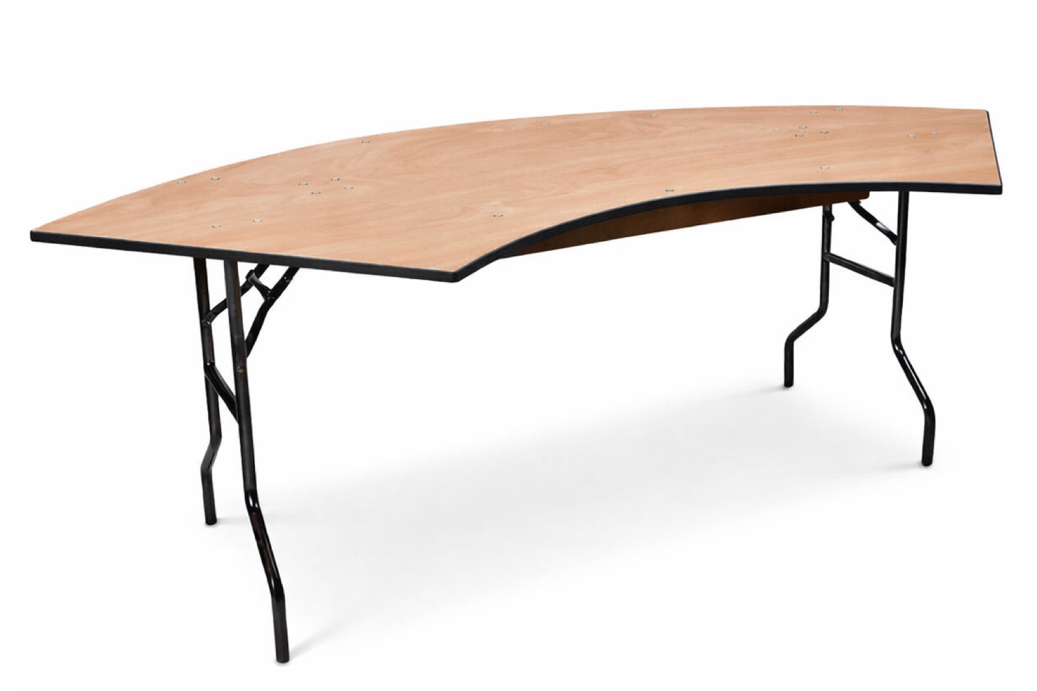 Kwartronde klaptafel 152/76cm | houten blad