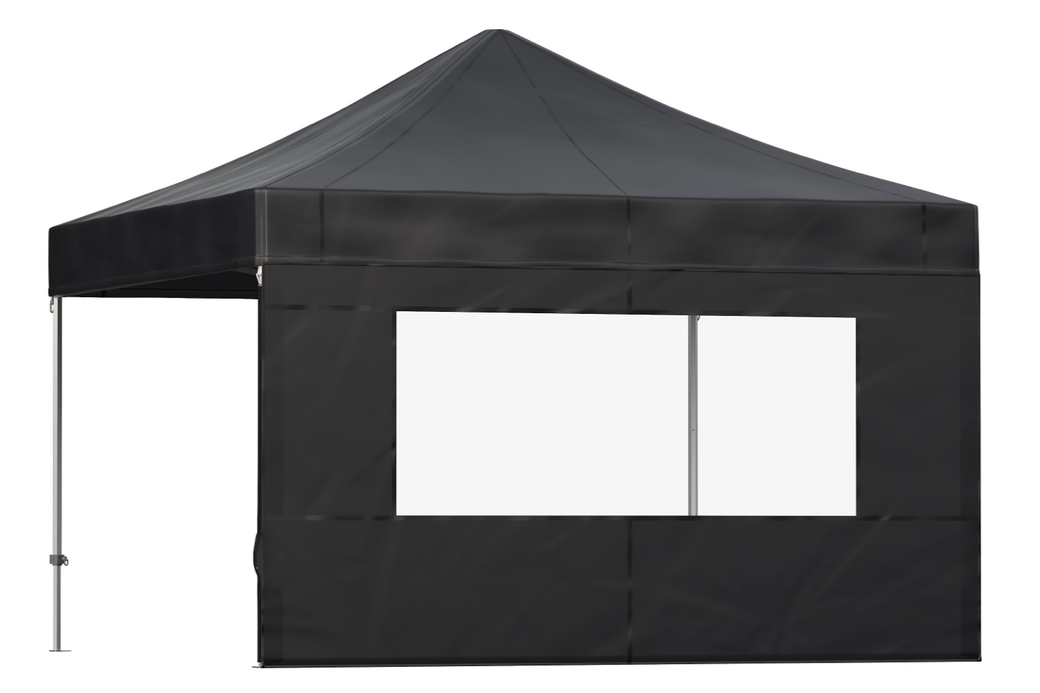 Zijwand 4m met raam – Easy up | Heavy duty PVC