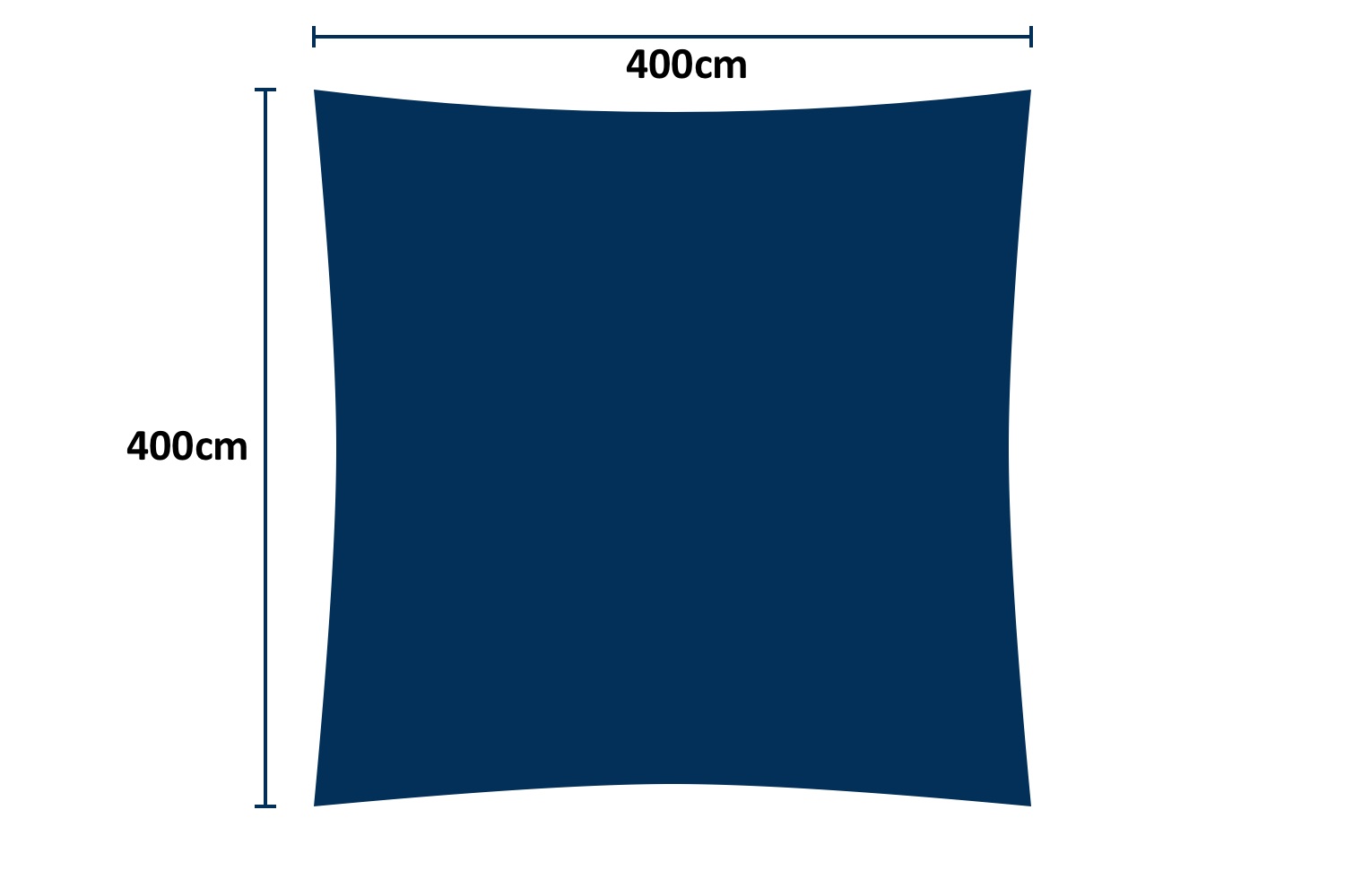 schaduwdoek 4x4m