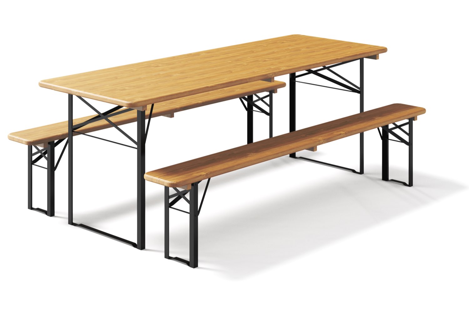 Biertafel en banken 220 x 80