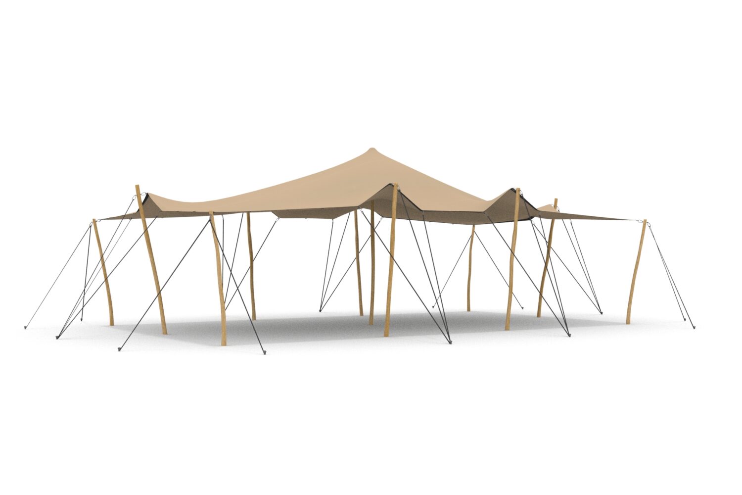 Stretchtent 6x10,5 meter | 750 gr/m² | MK4 'All weather' doek