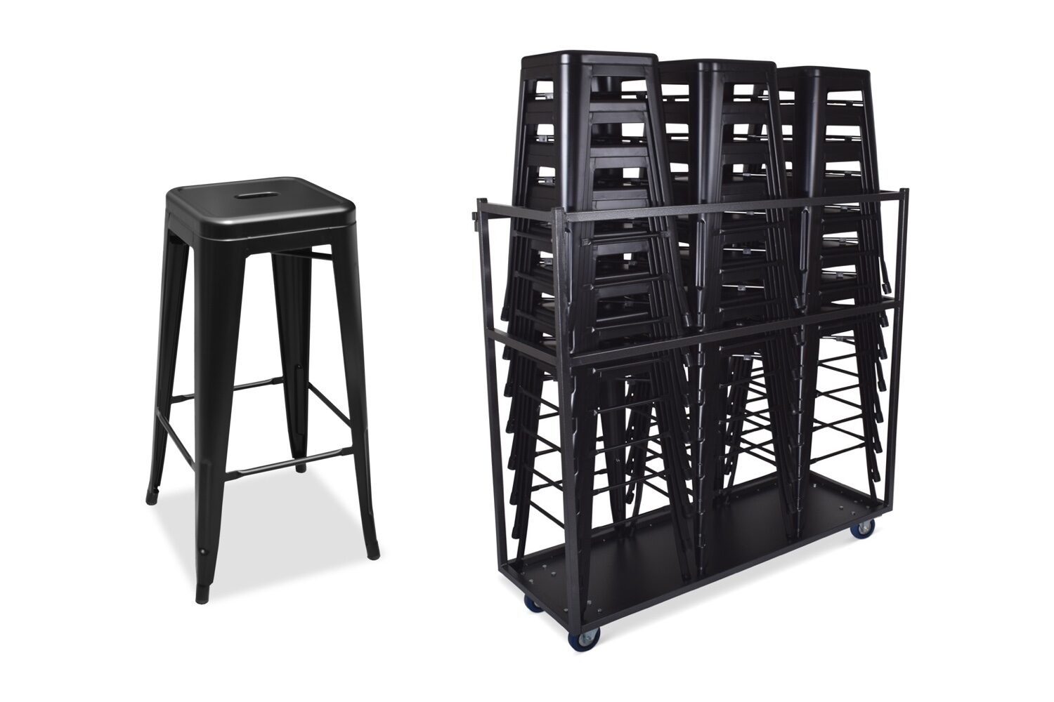 Supercombi | 24x Barkruk Hamburg + trolley