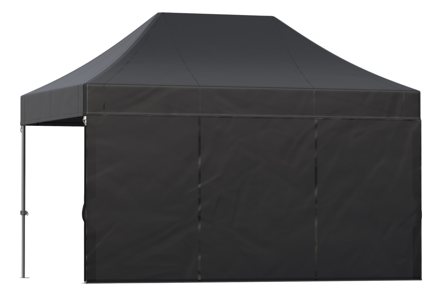Zijwand 4,5m dicht – Easy up | Heavy duty PVC