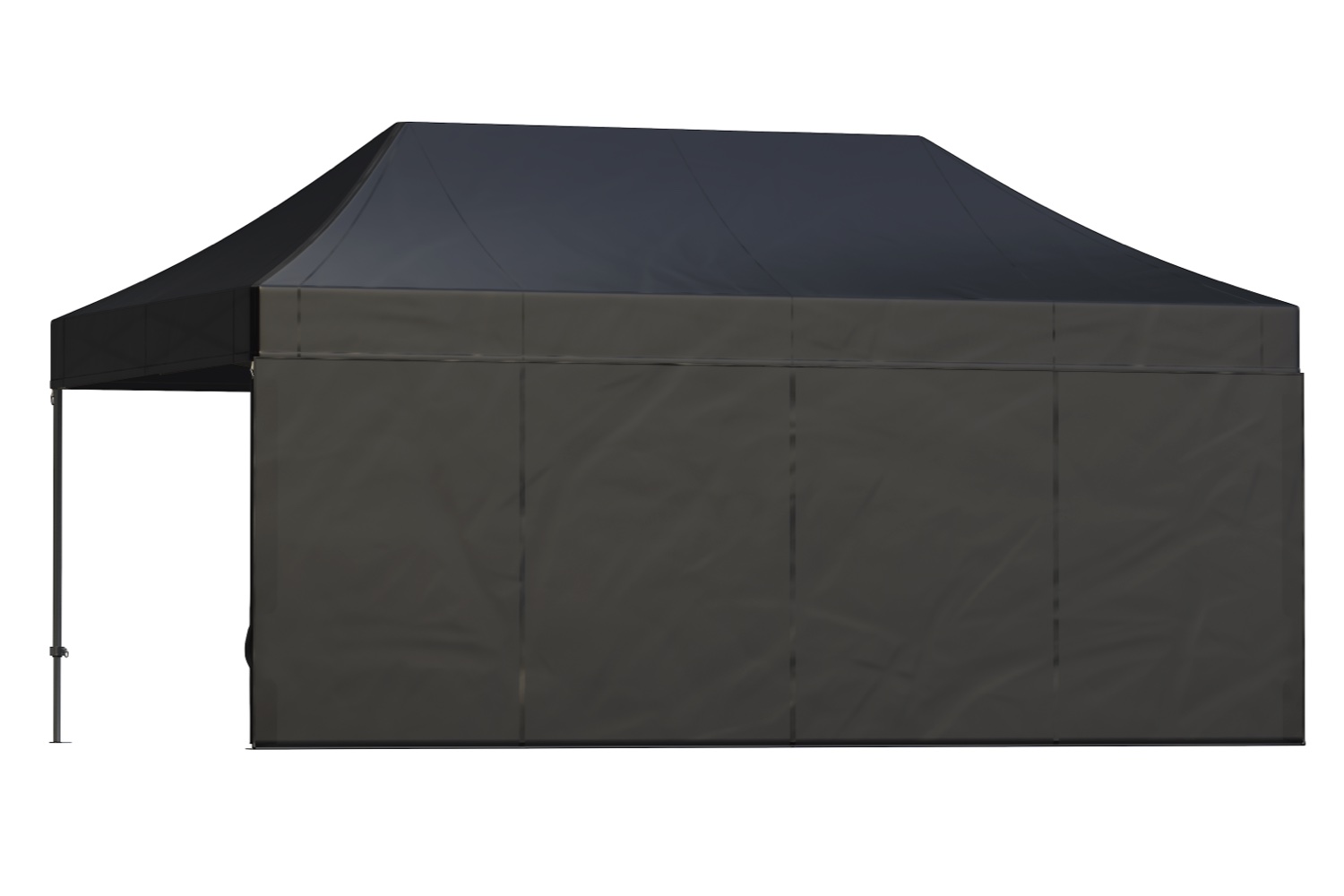 Zijwand 6m dicht – Easy up | Heavy duty PVC - 3x6m