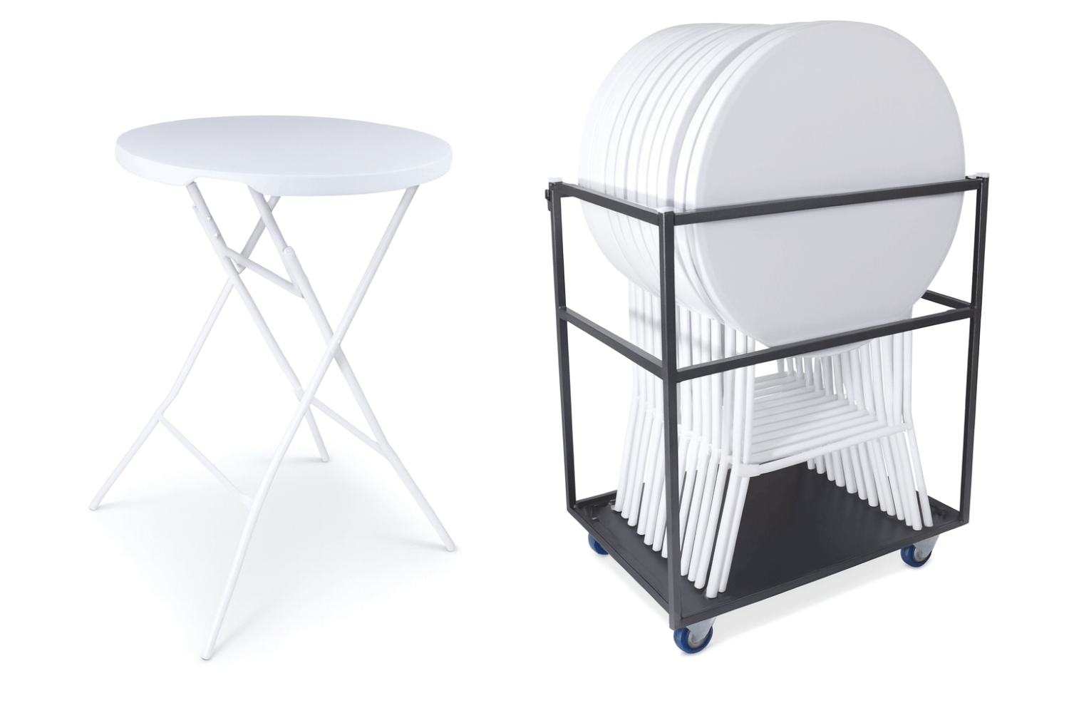 Supercombi | 12x Statafel Blomo + trolley
